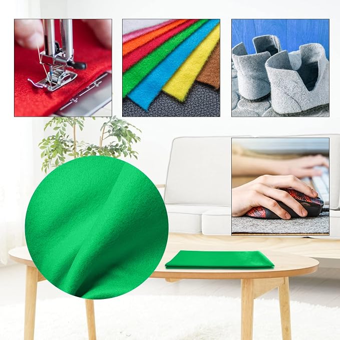 Jtnohx Color Felt, 1 Square Yard Felt Fabric, 1.4mm Thickness Flexible Craft - Image 6