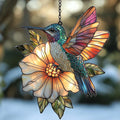 Hummingbird Mosaic Style Acrylic Suncatcher Stained Glass Effect Window Car by AVAGAN