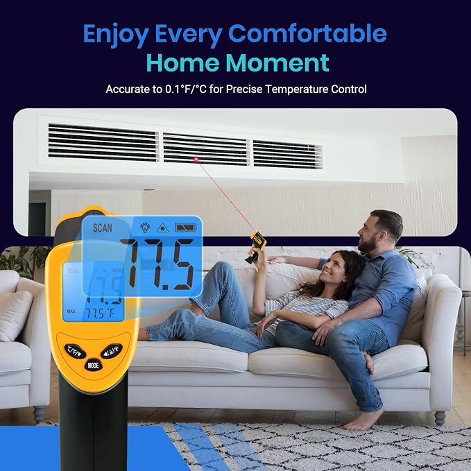 Etekcity Infrared Thermometer Laser Temperature Gun, -58°F~1130°F | Cooking - Image 4