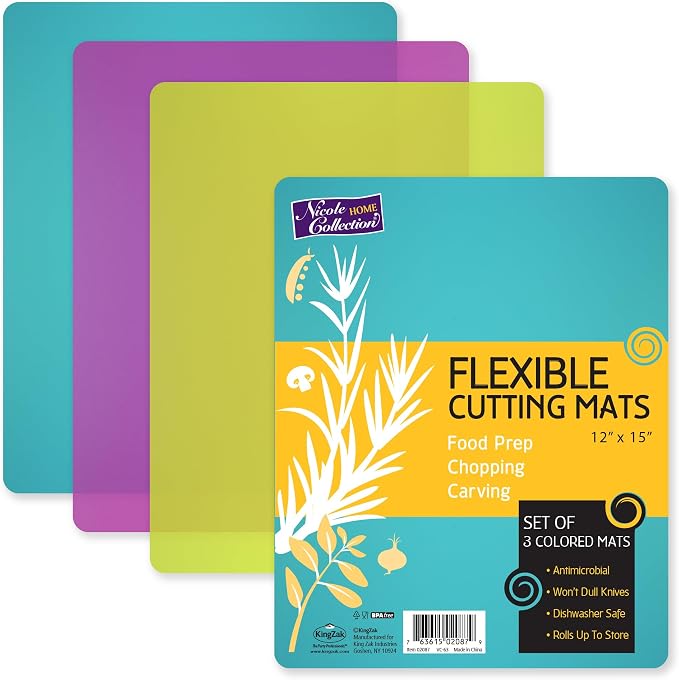Nicole Home Collection Flexible Cutting Mats Set of 3 by NicoleHomeCollection