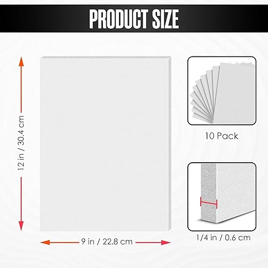 Foam Sheets for CraFts, Thin EVA CraFt Sheets, 10 Pack, 9 x 12 Inch | - Image 3