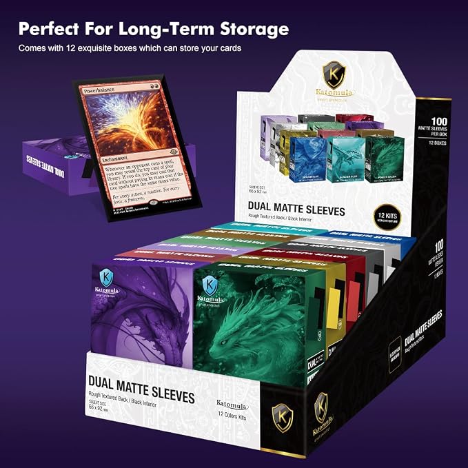 Katomula MTG Card Sleeves, Dual Matte Card Sleeves, Standard Card Sleeve - Image 7