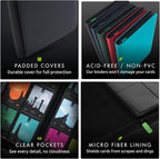 Vault X 9 Pocket Zip Binder, 360 Cards, Exo-Tec Material, 20 Side-Loading Pages - Image 7