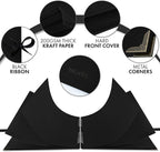 Bstorify 10 x 10 Inches Scrapbook Album 70 Pages Black Thick Kraft Paper Corner - Image 3
