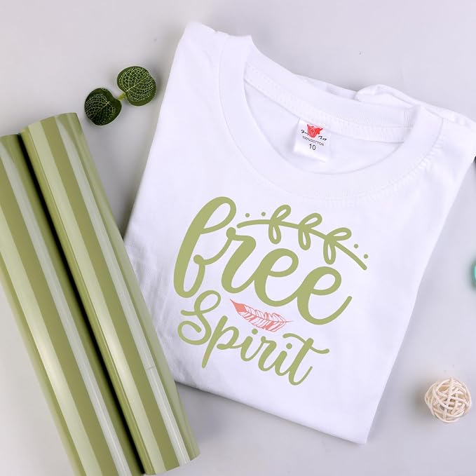Tintnut Pear Green HTV Heat Transfer Vinyl, 10inx6ft Iron on Vinyl | Neutral - Image 5