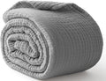 100% Cotton Muslin Blanket Twin XL 66" x 90", Breathable and Cooling Bed by Kozyhvn