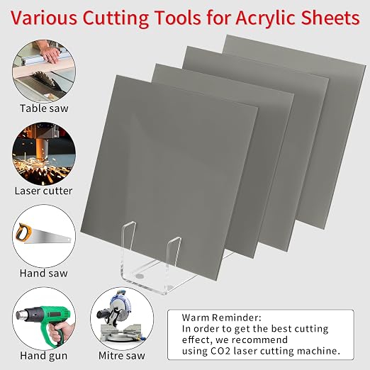 1/8 Thick 8 x 8 inch Acrylic Sheets - Image 3