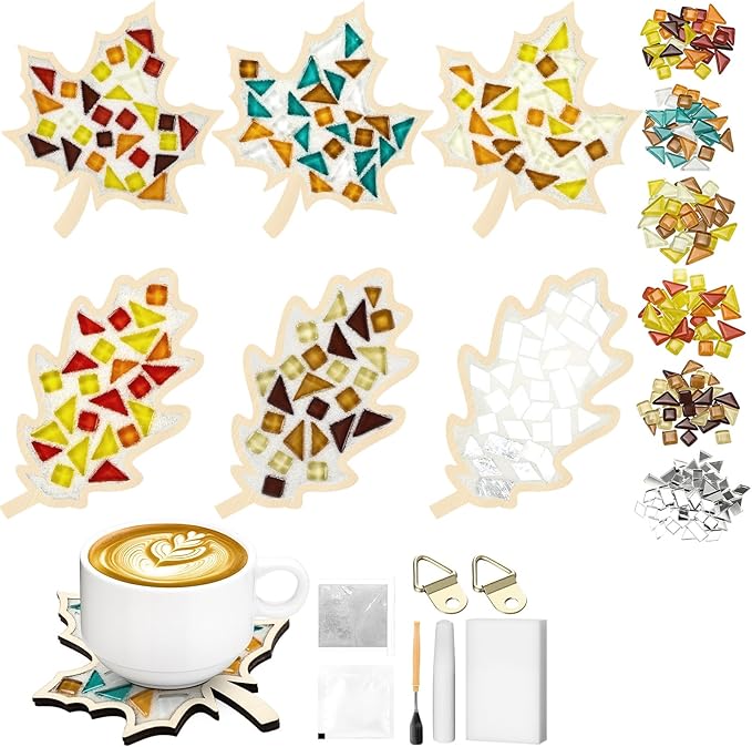 Honeydak 6 Sets DIY Glass Mosaic Tiles by Honeydak