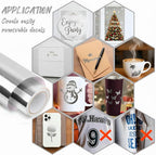 Silver Permanent Adhesive Vinyl, Party Decorations, Scrapbooking & DIY Crafts - Image 7