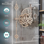 UGEARS Aero Clock Wooden 3D Puzzles - Image 7