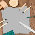 Yeaqee 4 Pcs 12 x 12 Inch Linoleum Block Rubber Carving Block Soft Linocut - Image 7