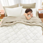 MUXHOMO 7 Pieces Queen Comforter Set, Reversible Bed in a Bag Queen Size - Image 6