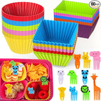 XANGNIER 60 Pcs Silicone Lunch Box Dividers by XANGNIER