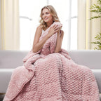 Drewin Weighted Blanket for Adults Queen Size 15lbs, Soft Cozy Turtleback by Home