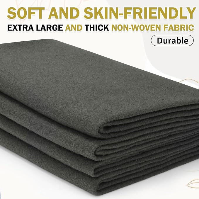 XSEINO Dark Gray Large Felt Fabric 36" X 36 ", 1.4 mm Thick Soft Felt Fabric - Image 6