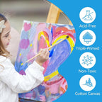 ESRICH Stretched Canvas for Painting 5x7, 48 Pack Small Canvases for Painting - Image 4
