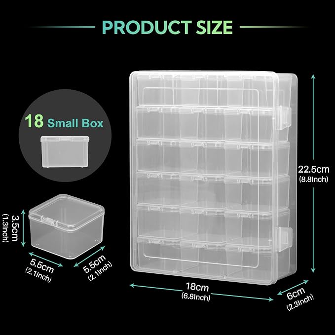 Plastic Storage for 210 Dice, Dice Display Case - Image 2