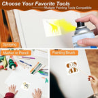 Animal Stencils for Painting on Wood, Small Plastic Rock Templates for Painting - Image 3