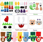 TOPZEA 12 Pack Hand Puppet Making Kit, Kids Craft and Art Supplies Felt Sock - Image 3