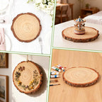 FSWCCK 10 Pack Nature Unfinished Round Wood Slices, 7-7.8 Inches Wooden Circle - Image 5