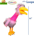 Living Puppets 21-Inch Plush Pink Bird Hand Puppet - Image 2