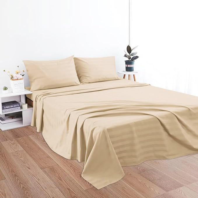 2-Pack Cotton King Flat Sheet Only, 600 Thread Count 100% Egyptian Cotton Top - Image 7