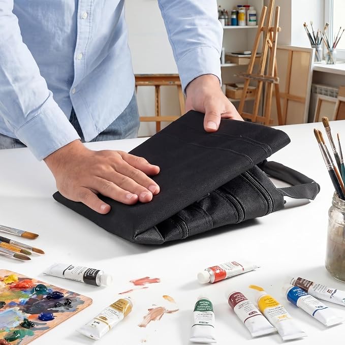 JusArt Art Portfolio Bag, 20x26 Light Weight Portfolio Folder Case - Image 3