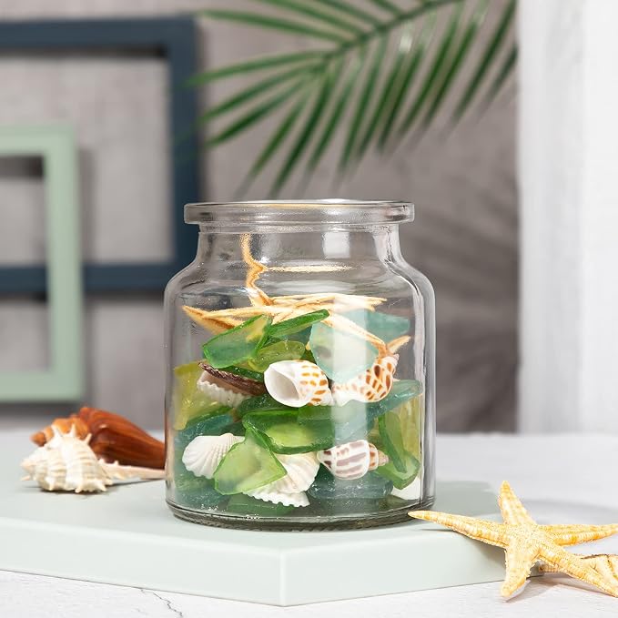 Jetec 11 oz Sea Glass for Crafts Pieces Decor Flat Frosted Sea Glass Vase - Image 7