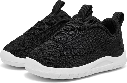 MORENDL Toddler Slip On Sneakers Baby Walking Shoes Non-Slip Breathable Unisex Pink Mesh Lace-Up Athletic Sneakers Infant Running Shoes