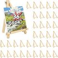 36 Pack 9 Inch Easel for Painting, Wooden Easel Stand Canvas Stand for Sign by WSICSE