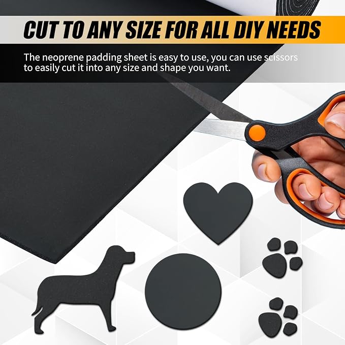 1/8" T x 12''W x 59''L Neoprene Foam Rubber Sheet - Image 4