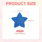 PATIKIL 1.8"x1.8" Star Foam Stickers - Image 2