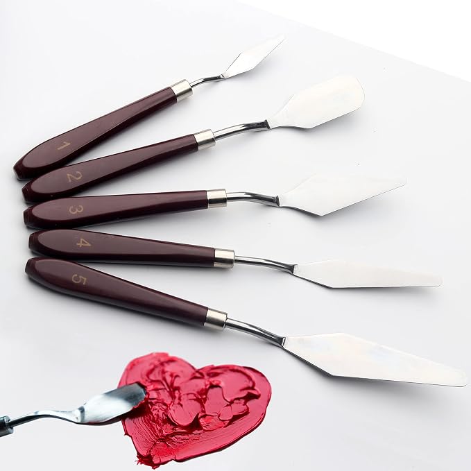 5 Piece Palette knifes Painting Knife Set Supplies - Image 5