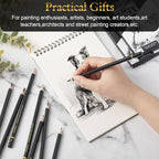 Humyoun 144 Pcs Drawing Sketching Pencil Set Professional Graphite Charcoal - Image 7