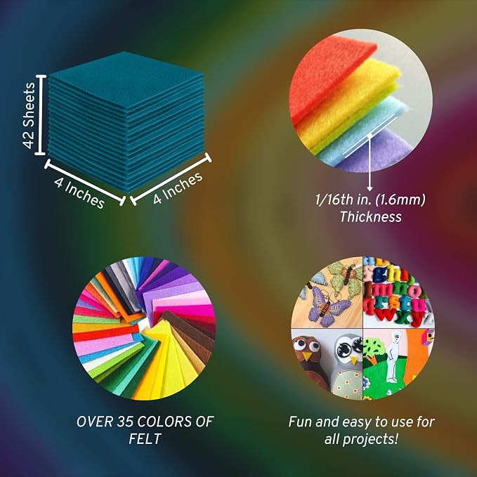 FabricLA Acrylic Felt Sheets for Crafts - Image 3
