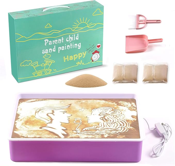 Odoorgames Sand Painting Light Box, Sensory Light Table - Image 2