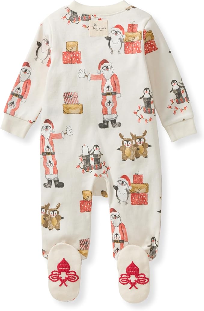 Burt’s Bees Baby Boys' One-Piece Sleep and Play 100% Organic Cotton PJs