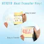 HTVSTD Color Changing Heat Transfer Vinyl 6Sheets 12×10in Iron on Vinyl | - Image 3