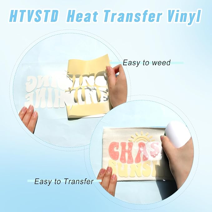 HTVSTD Color Changing Heat Transfer Vinyl 6Sheets 12×10in Iron on Vinyl | - Image 3