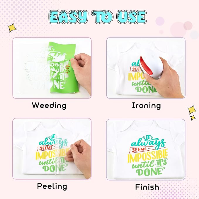 Tintnut Green Flash Color Heat Transfer Vinyl, easy cut & weed, stretch washable - Image 4