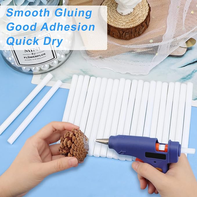 Manarty White Hot Glue Sticks, Adhesive EVA Glue Sticks - Image 4