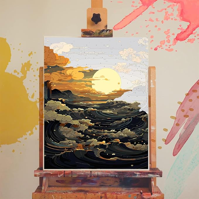 xackcme Ocean Wave Paint by Numbers - Image 3