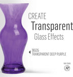 FolkArt Murano Transparent Acrylic Glass Paint, Deep Purple, 2 fl oz - Image 3
