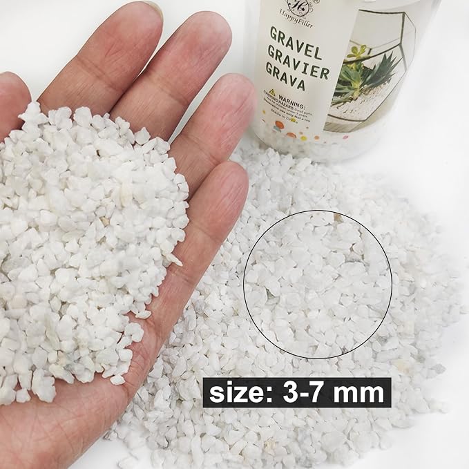 1.1 LB White Succulent Cactus Soil Cover Gravels, Decorative Small Rock | - Image 5