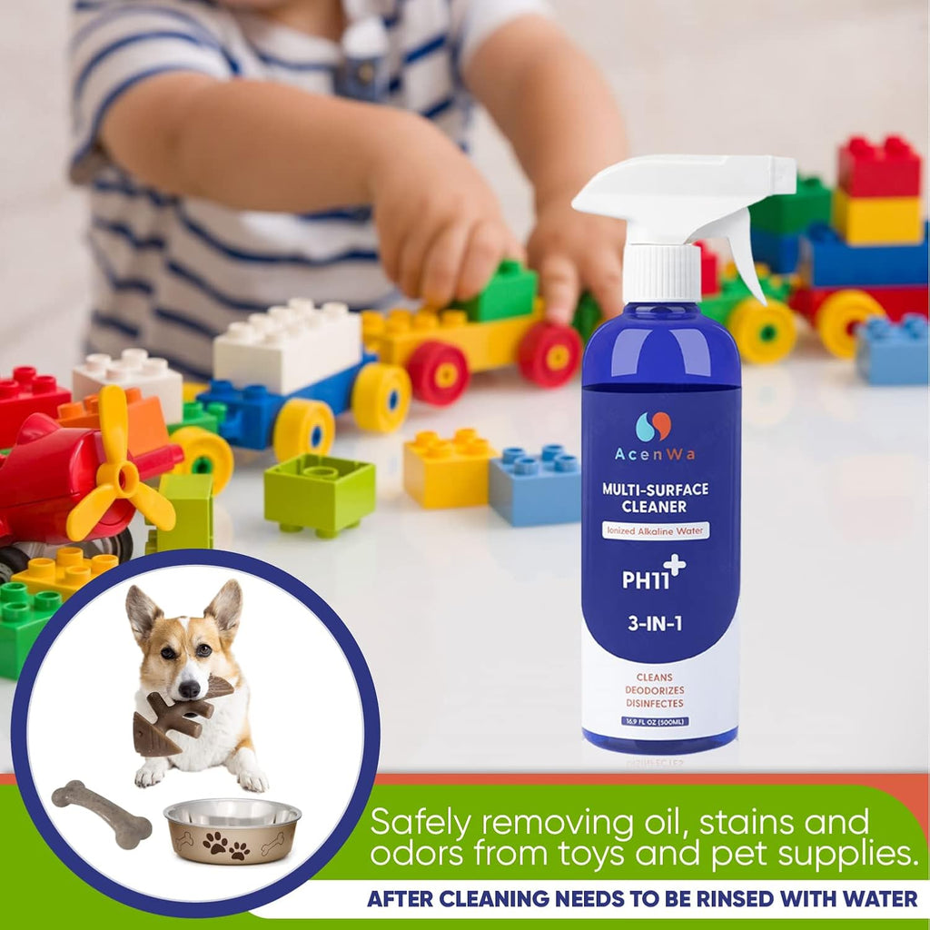 Natural Multi-Surface Cleaner is an unscented spray that degreases, deodorizes, work on air fryer, dishe, microwave, stove, table, fridge, bathtub, toilet, remove blood stains from clothes.