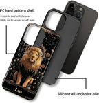 ZHEGAILIAN Case for iPhone 16 Pro Max, Galaxy Lion Gold Durable Shockproof - Image 2