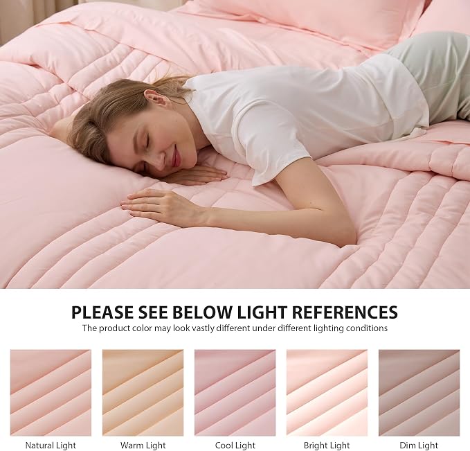 Full Comforter Set Pink - Image 7