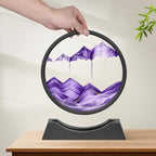 Wai Danie Moving Sand Art Picture 3D Hourglass Deep Sea Sandscape Liquid Motion - Image 3
