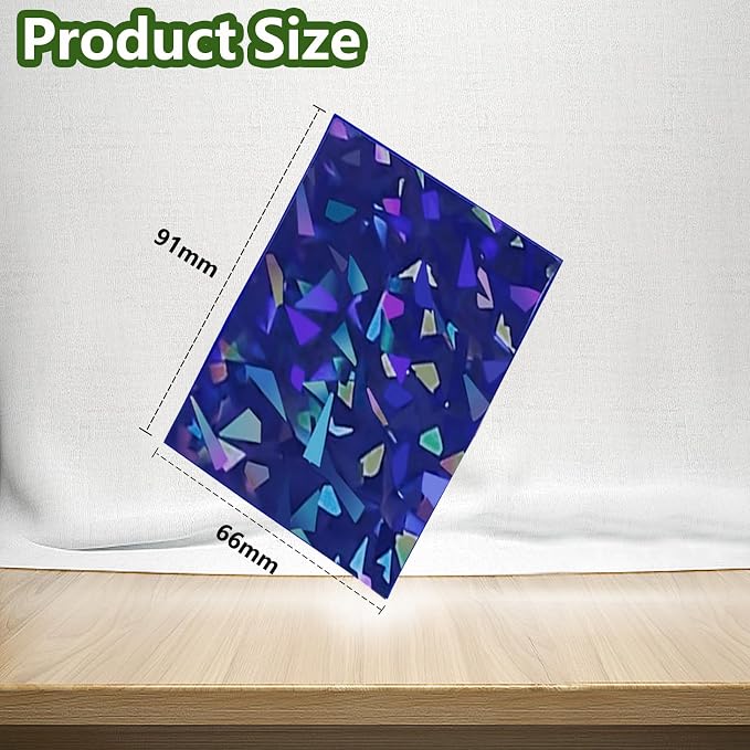 100 Count Blue Card Sleeves for Trading Cards, Perfect Fit Shiny MTG Card - Image 2