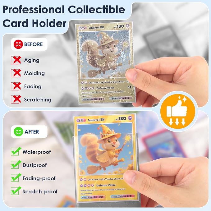 500 Pcs Card Sleeves for Trading Card, Matte Card Sleeves Deck Card Protectors - Image 5